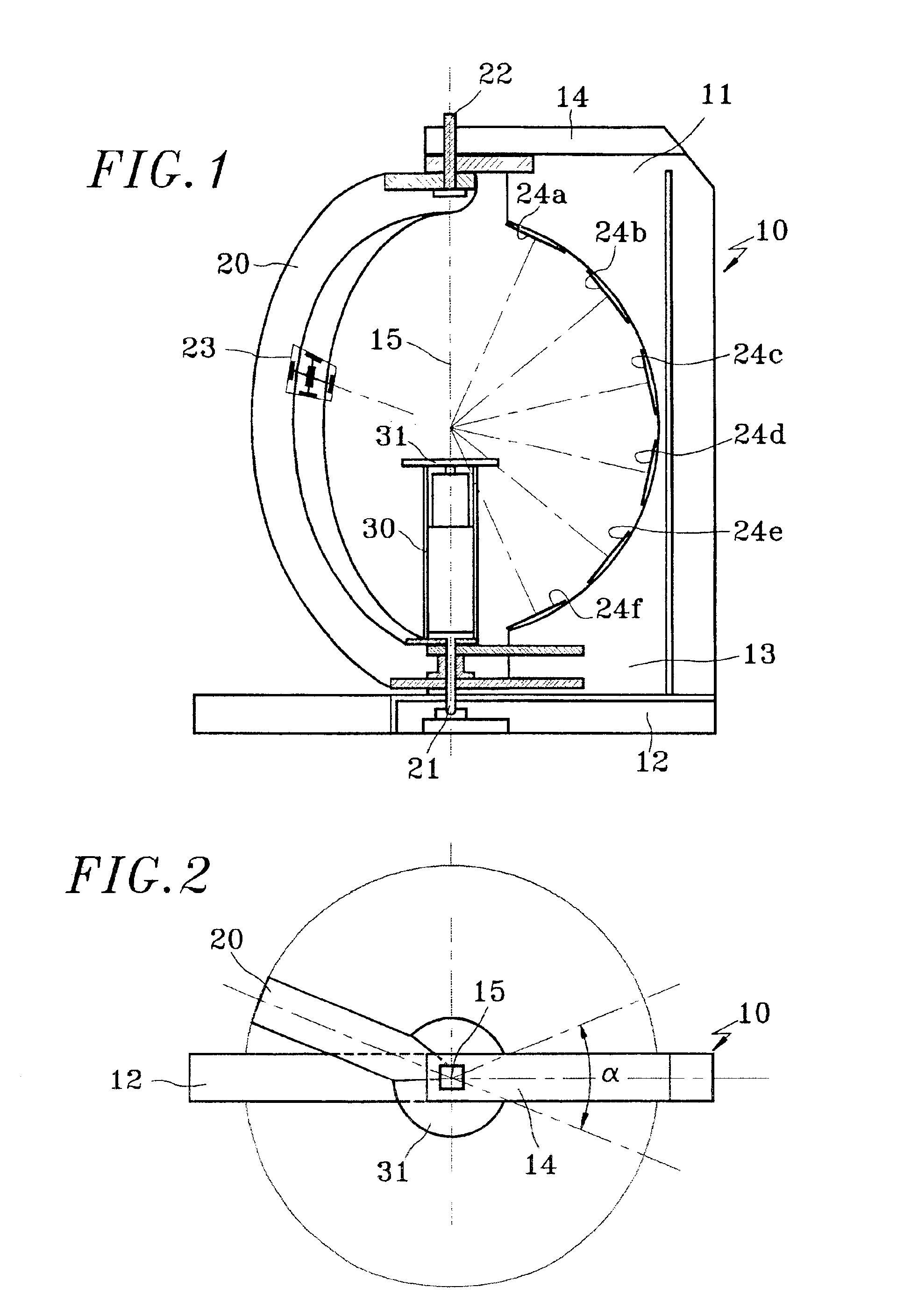 Method and device for near-field measuring of non-controlled radiation
