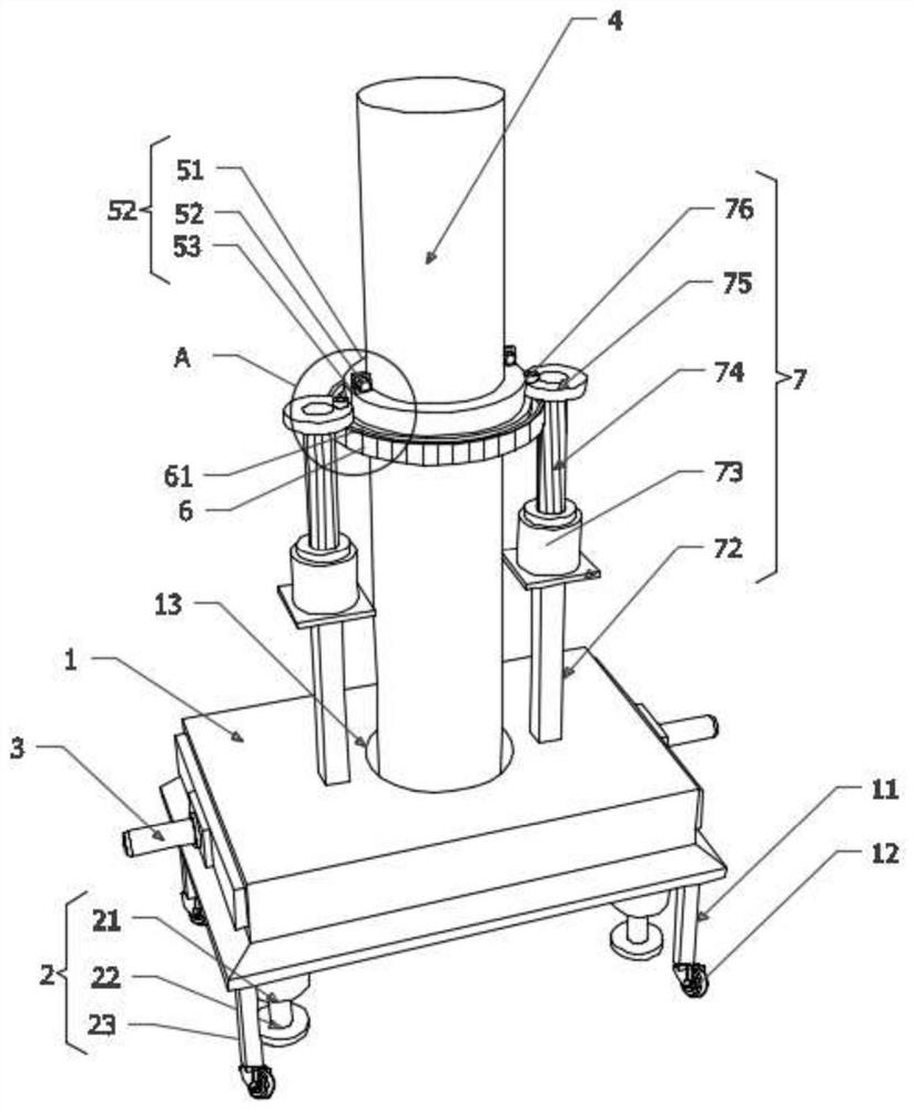 Anti-deviation ground pile driving device for building engineering construction