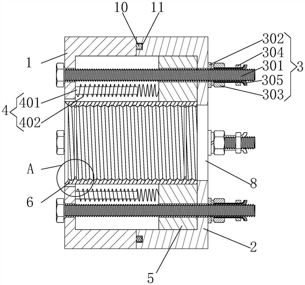 Threaded flange