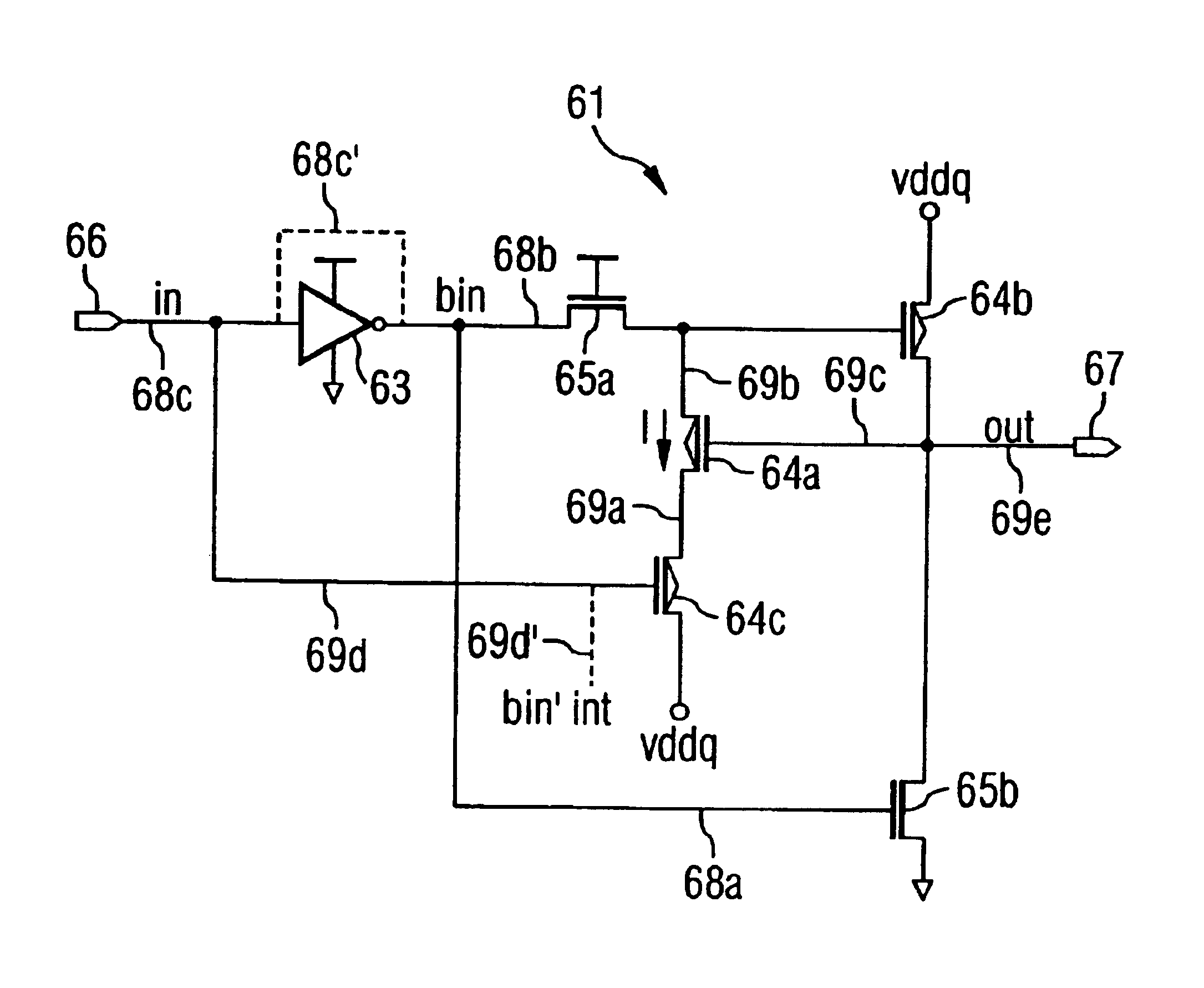 Voltage level converter device