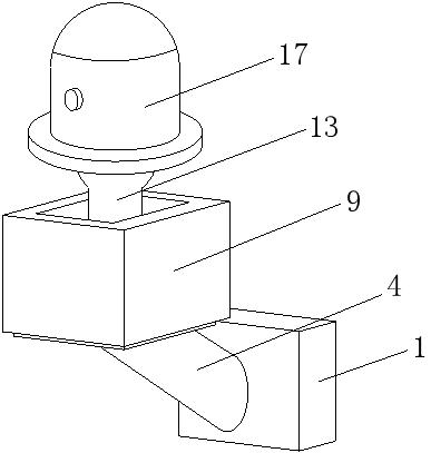 Dead-corner-free rotating device capable of achieving intelligent monitoring