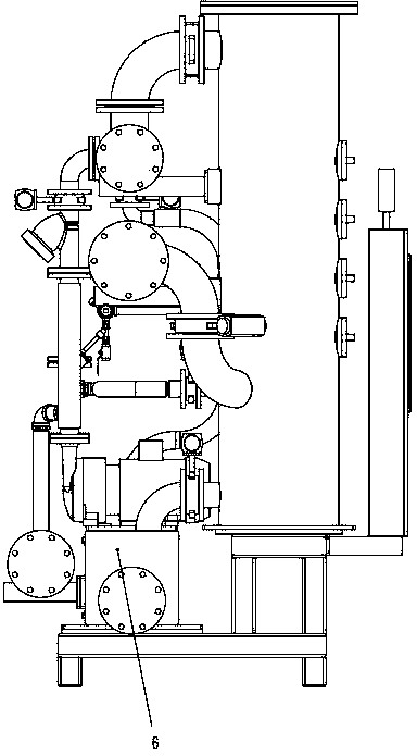 Central vacuum system of foam-plastic forming machine