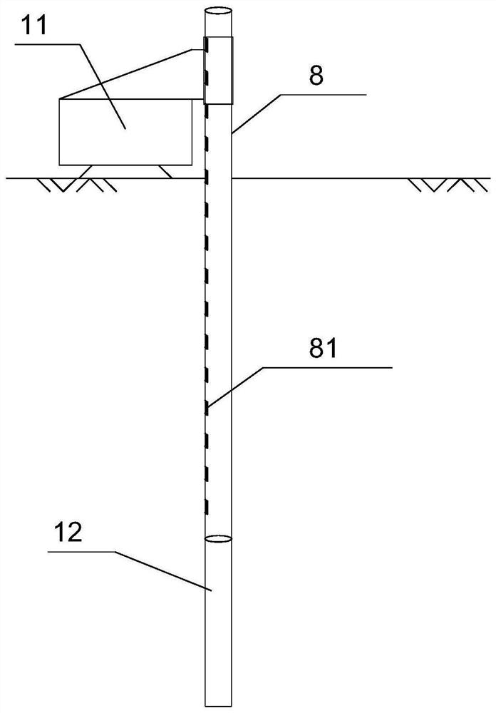 Method and device for monitoring subsidence of deep soil layer in soft soil layer