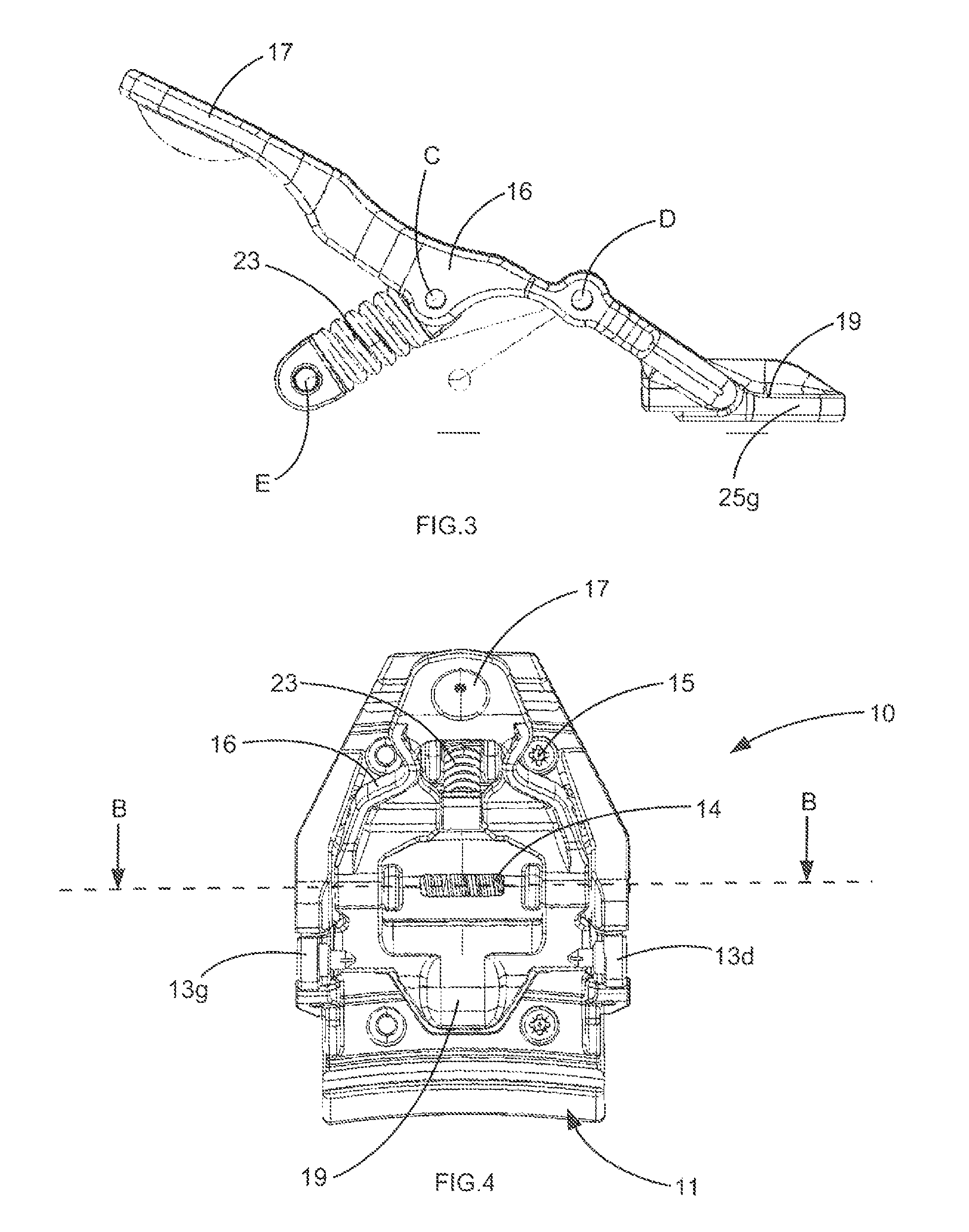 Toepiece which releases automatically as a result of twisting