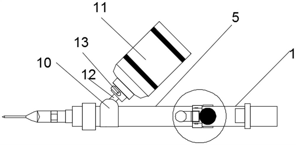 Integrated minimally invasive tree injector with high pesticide infusion efficiency and working method thereof