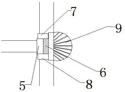 A glue spraying structure for a rock wool centrifuge