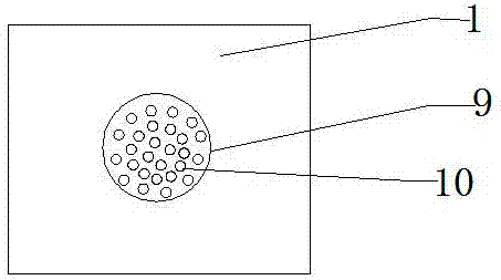 A glue spraying structure for a rock wool centrifuge