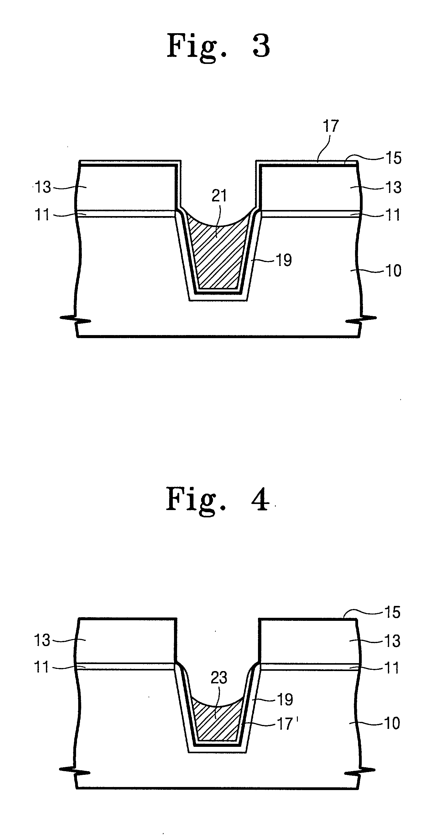 Semiconductor device having trench isolation layer and a method of forming the same