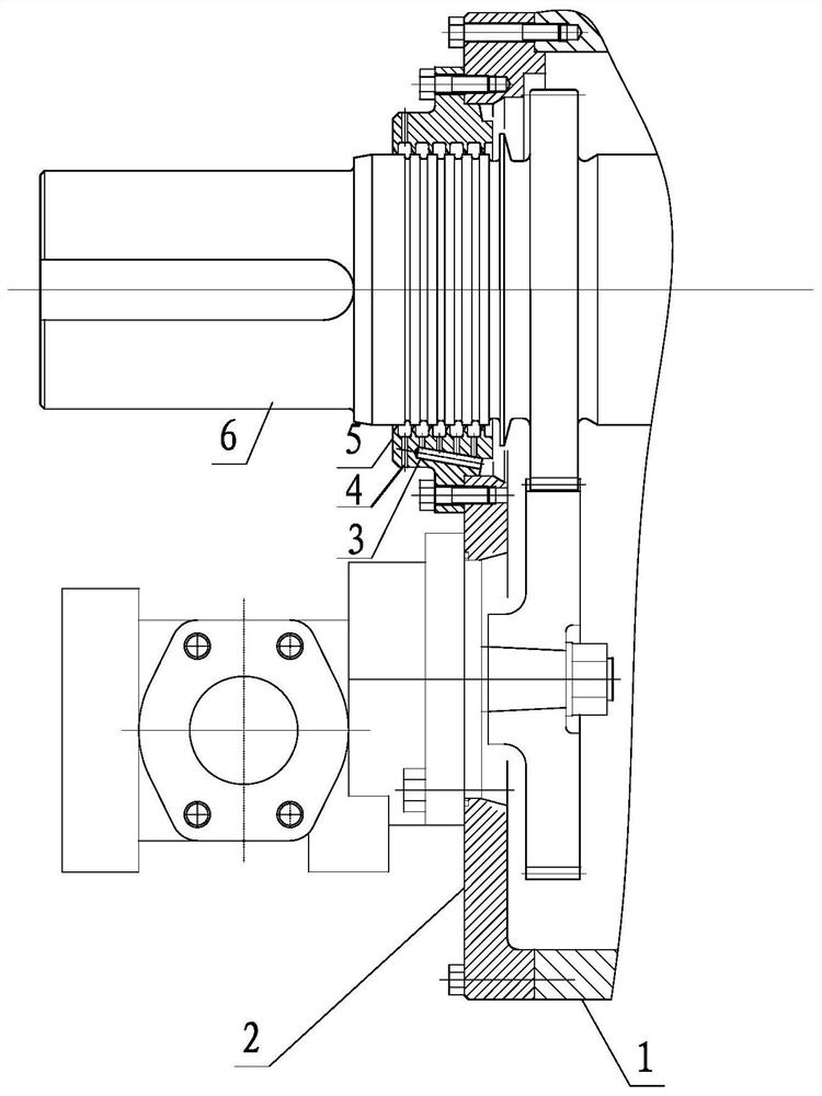 Labyrinth type oil seal structure of high-speed centrifugal fan