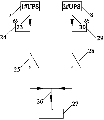 Wiring circuit for UPS bypass standby power supply