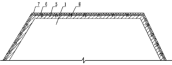 Mountain energy-saving sunlight greenhouse wall and manufacturing method thereof