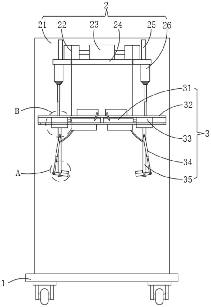 Anti-deviation automatic collecting and releasing device for new energy automobile battery recycling