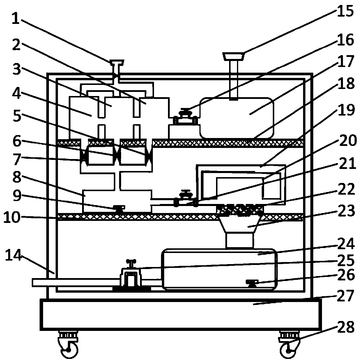 Treatment device and method of desulfurization wastewater