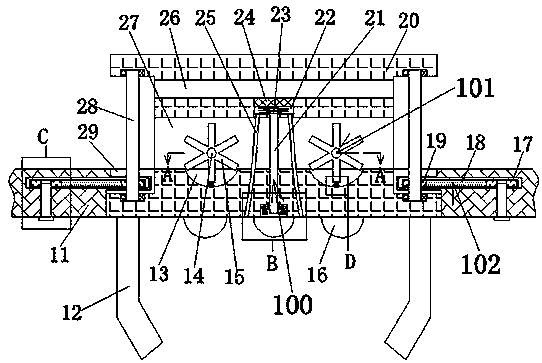 Wind power generation device for refuge