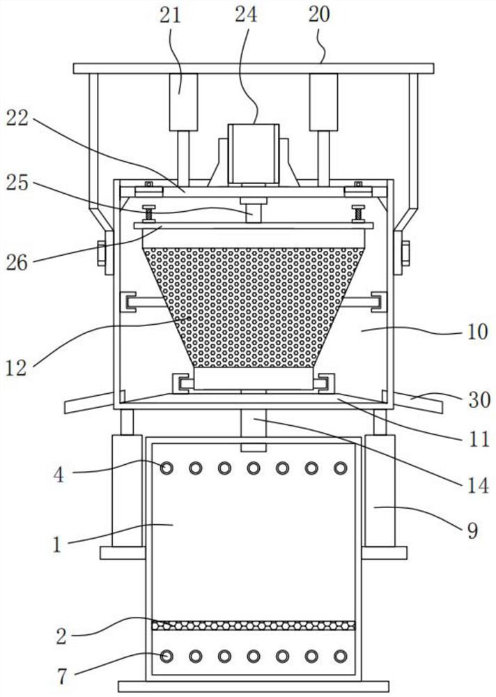 Raw material dehydration equipment with deodorizing function for organic fertilizer production