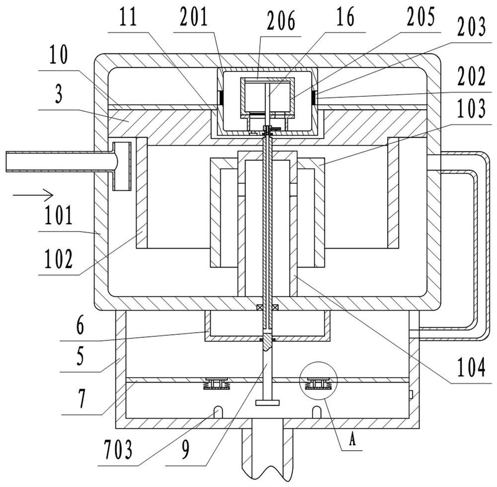 Automatic oil-water separation device for sewage treatment