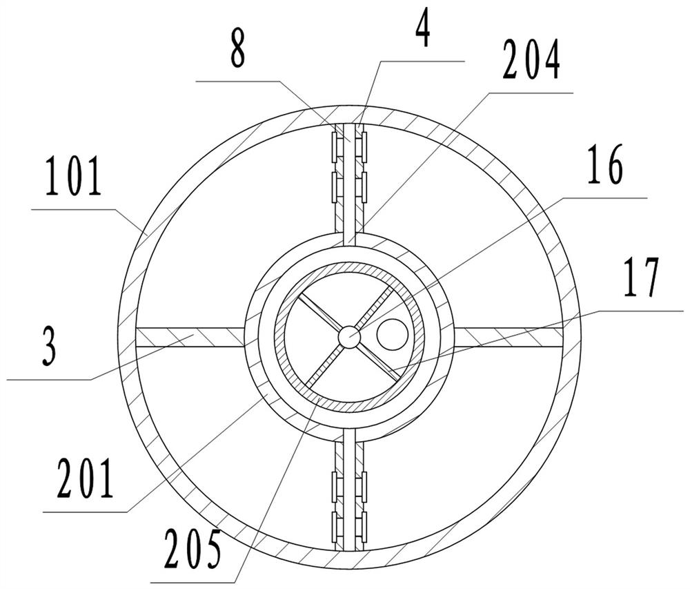 Automatic oil-water separation device for sewage treatment