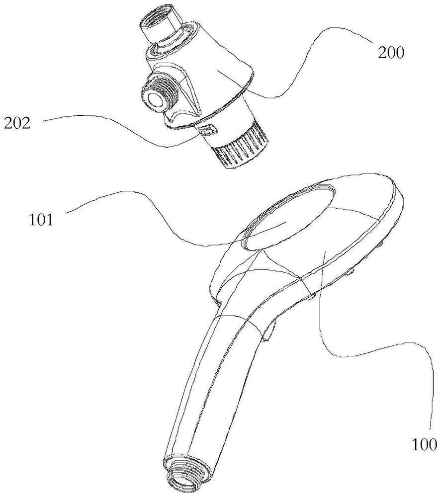 Combined shower device