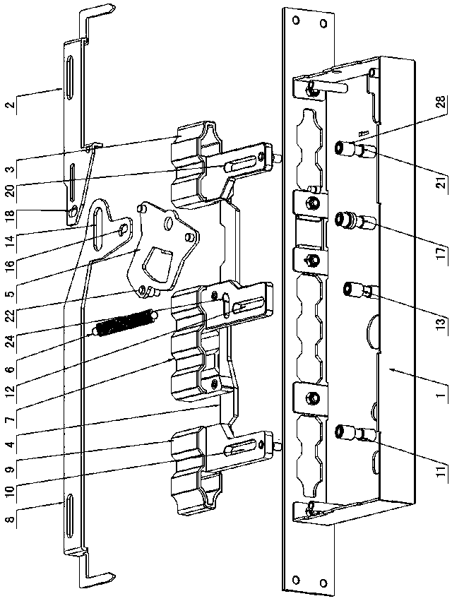 Split lock action mechanism