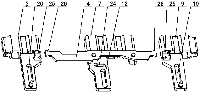 Split lock action mechanism