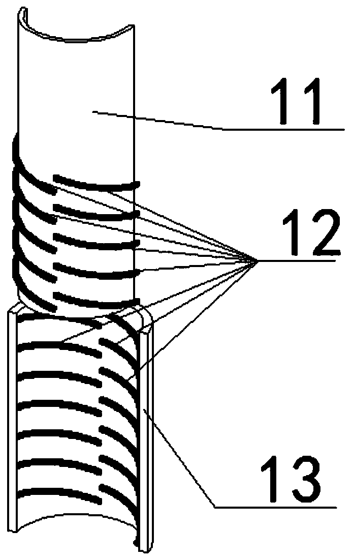 Fixed connecting sleeve for measuring pipes of pile foundation