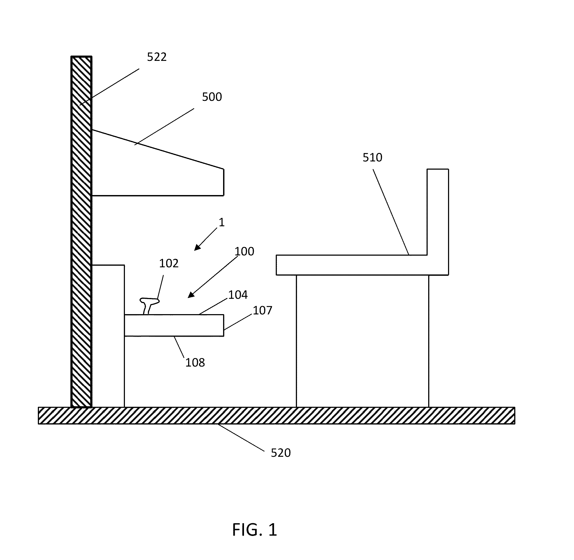Height-Adjustable Pedestal for a Vehicle