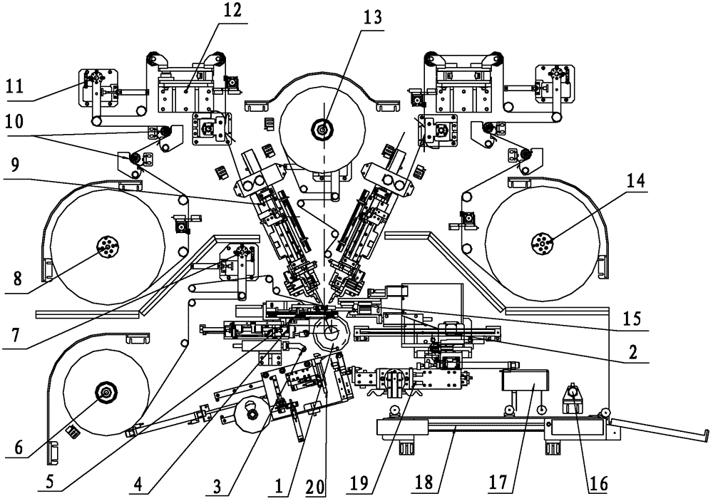 Automatic winding device for battery cell