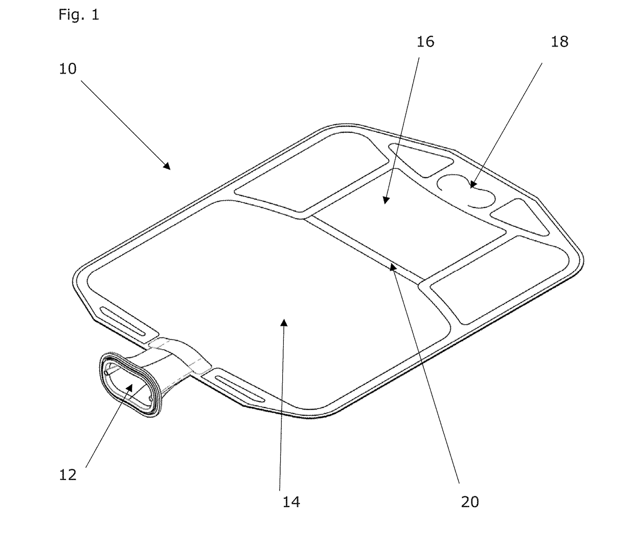 Pharmacy bag with integrated flush option