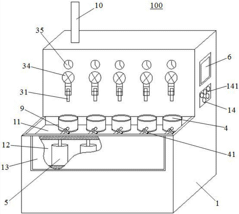 A multifunctional water running test bench