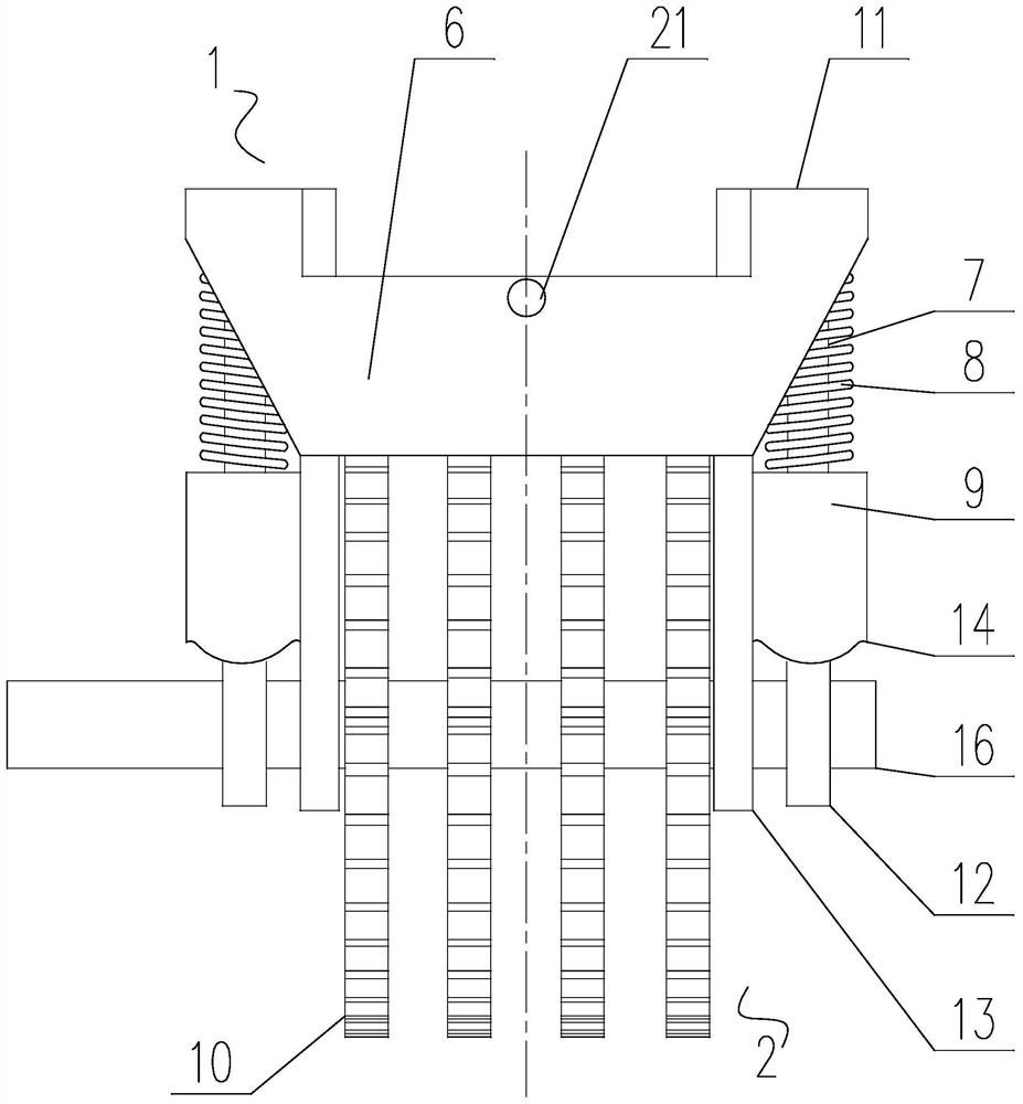 Novel-structure cathode conductive rod rust removal module, device and system