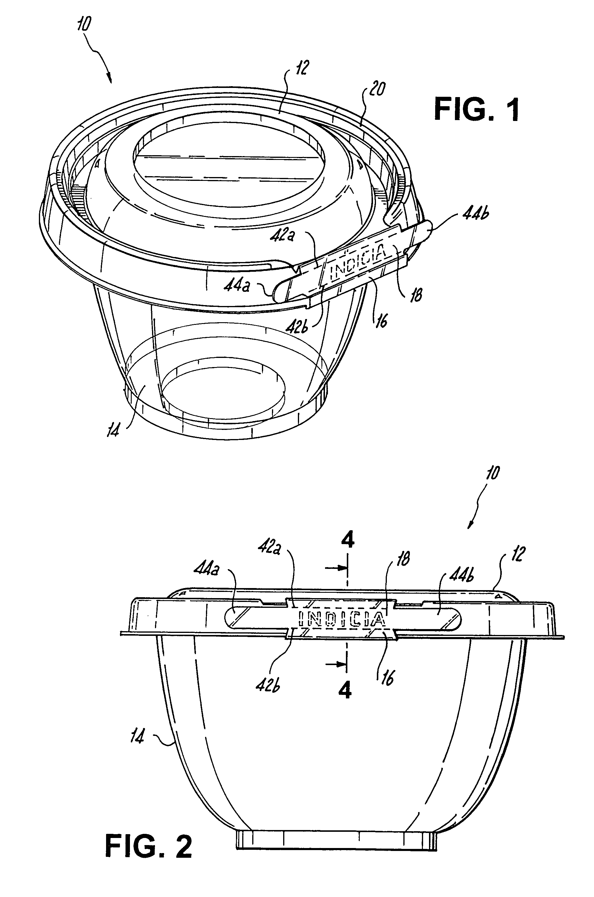 Tamper-resistant container with tamper-evident feature and method of forming the same