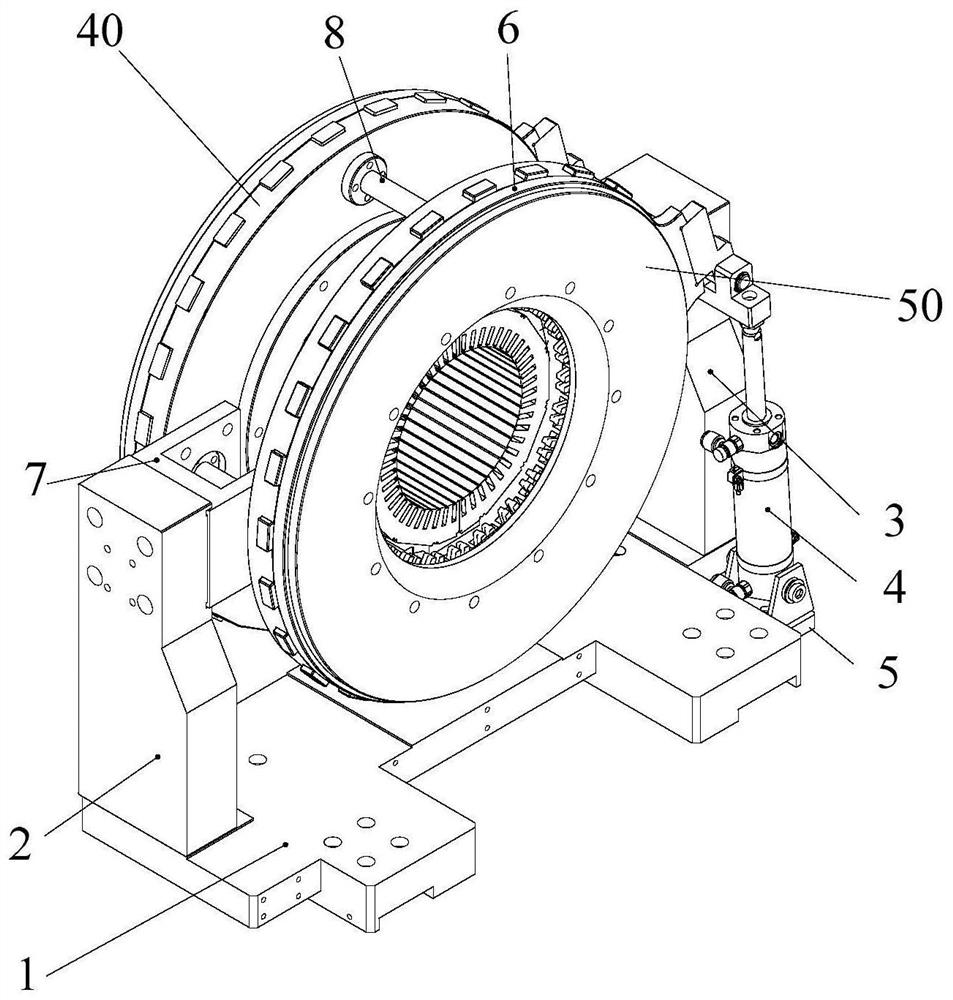 A positioning guide device for inserting flat wire hairpin into stator