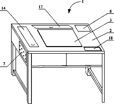 Multifunctional desk