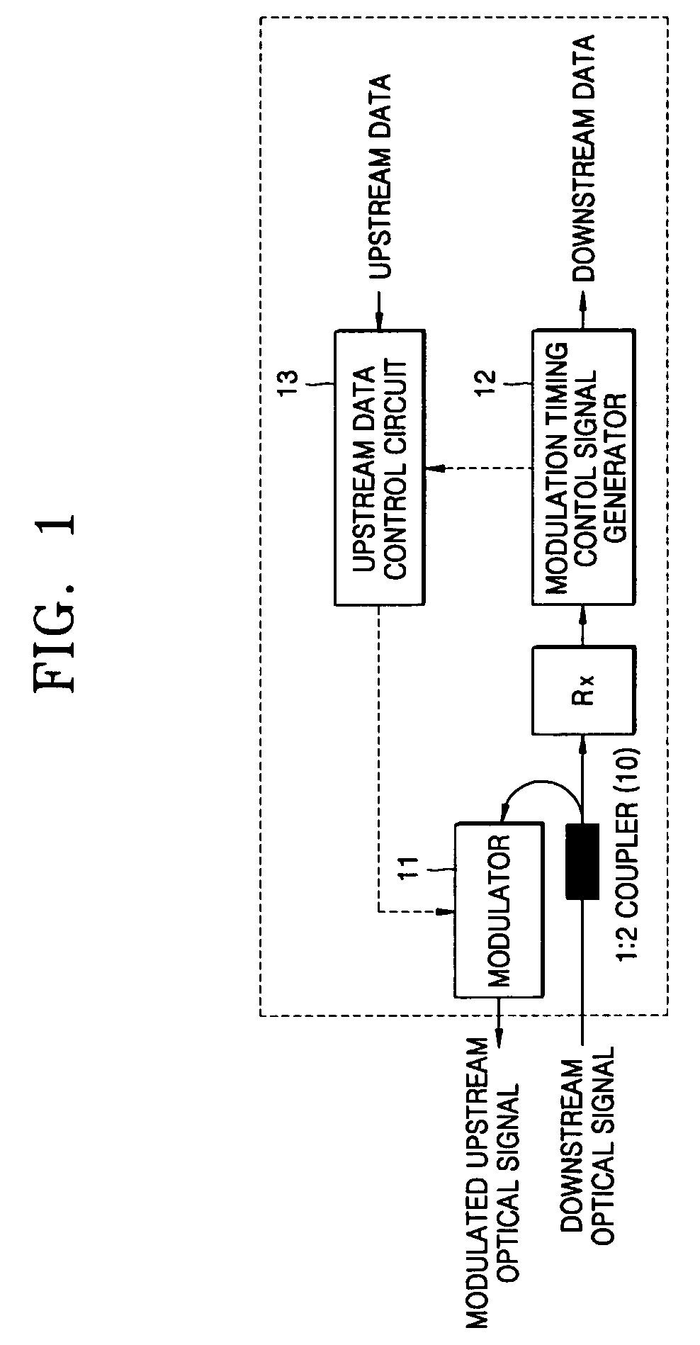 Optical network terminal and wavelength division multiplexing based optical network having the same