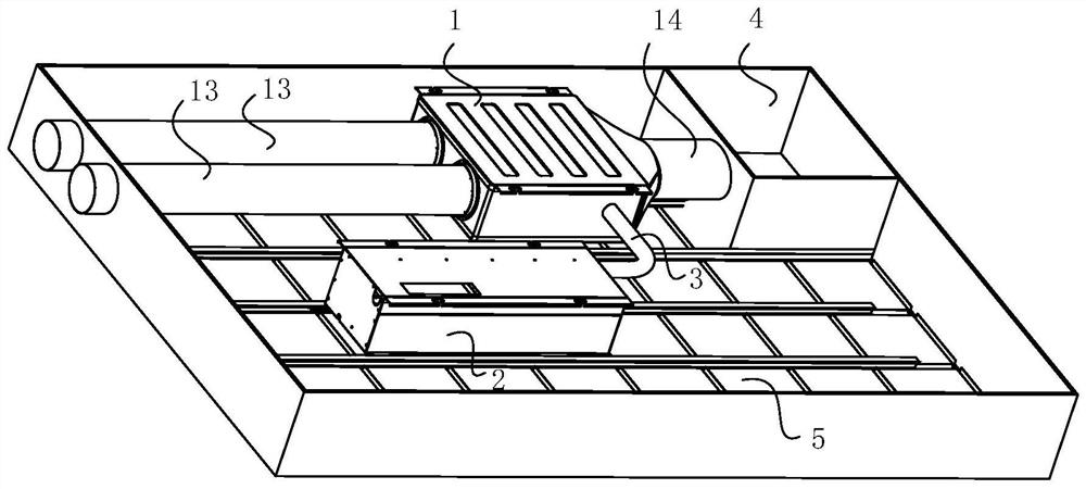 Top embedded type air conditioning equipment