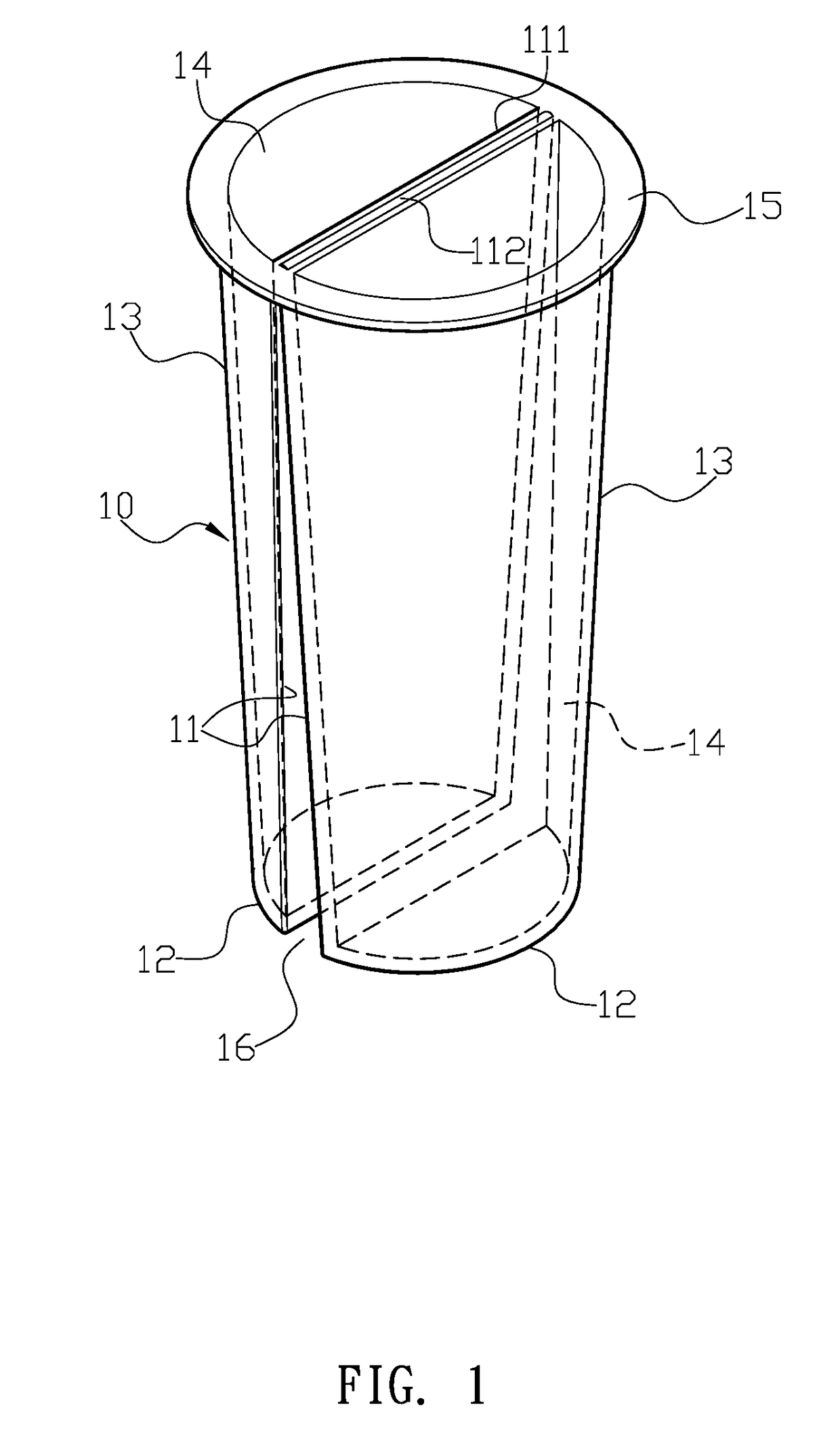 Drinking cup structure