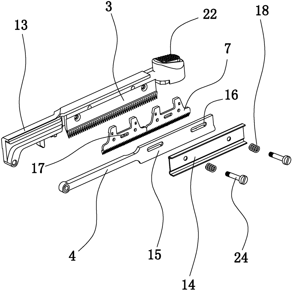 An electric reciprocating cutting device