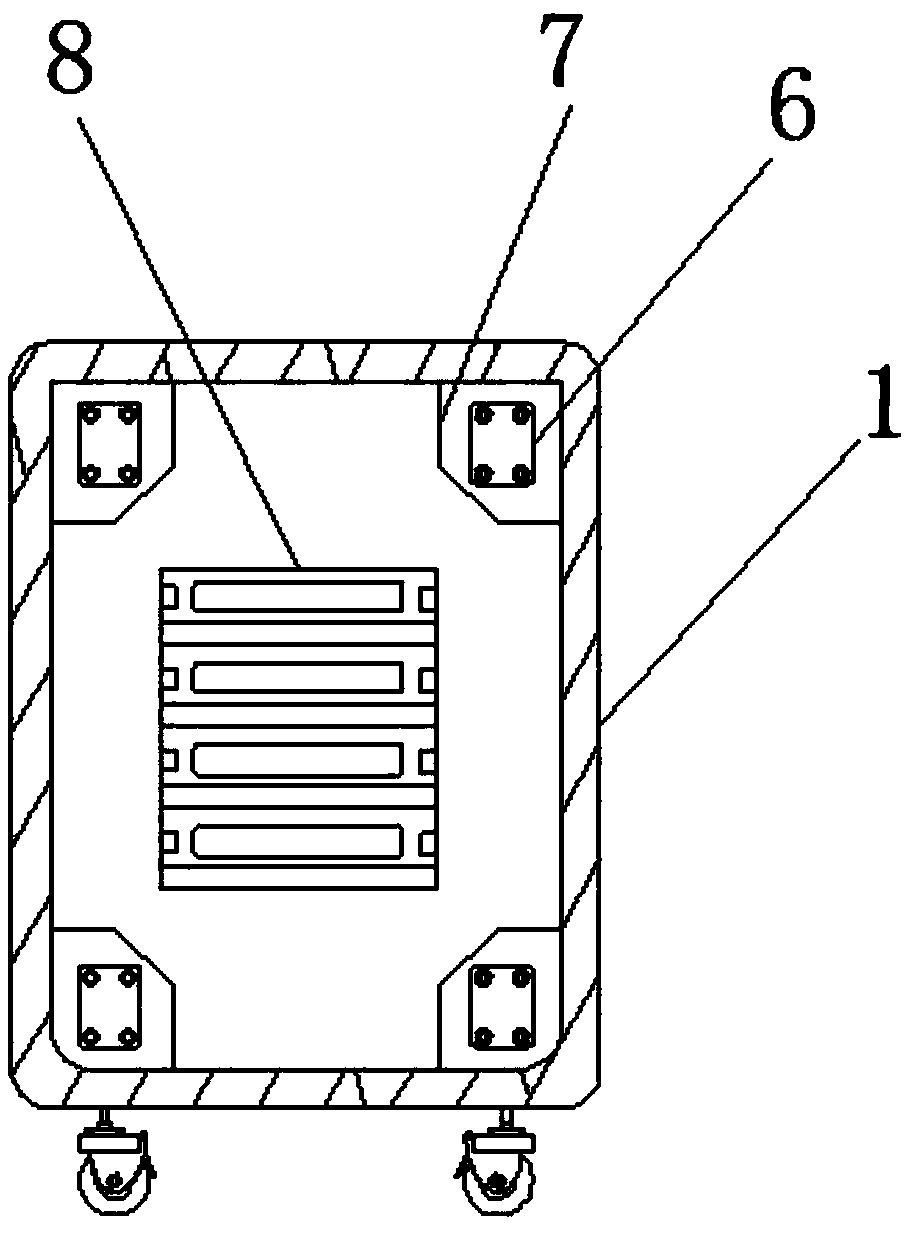 Network server cabinet for easy cable storage