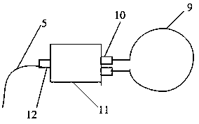 Shield magnetic saturation performance test device and method in low-frequency pulsed high magnetic field environment