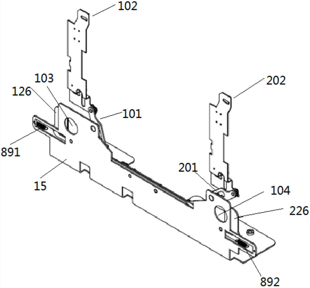 Mechanical interlocking device for power supply of load switch cabinet with dual power supply for ring network cabinet