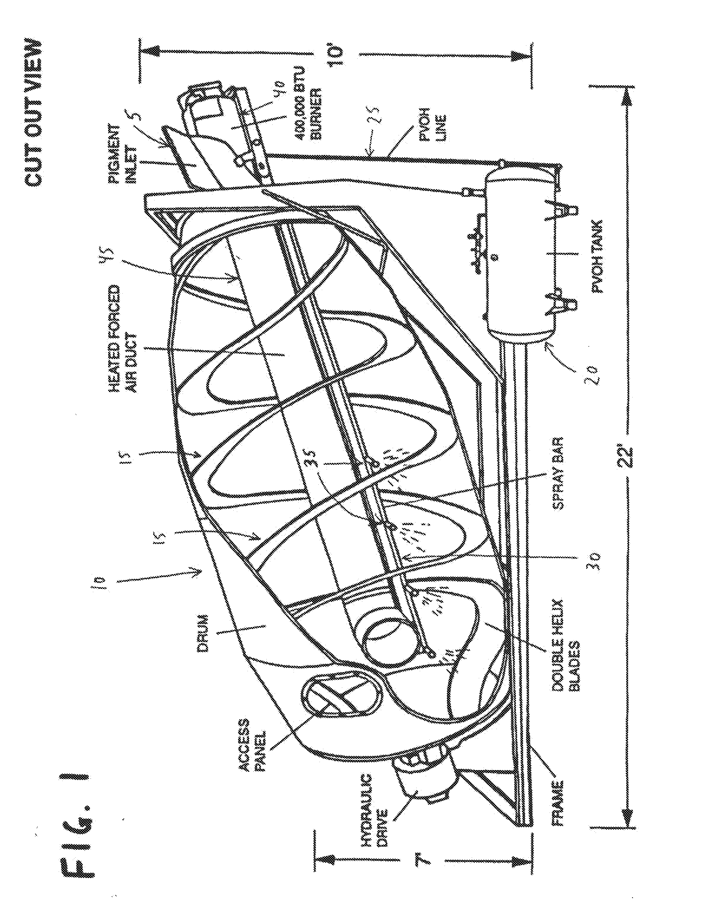 Process for preparing compacted pigment granules, process for preparing encapsulated pigment granules, and process for dyeing landscaping and/or construction materials