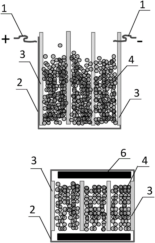 Zero-valent iron type water purifying method based on electric field intensification and reactor