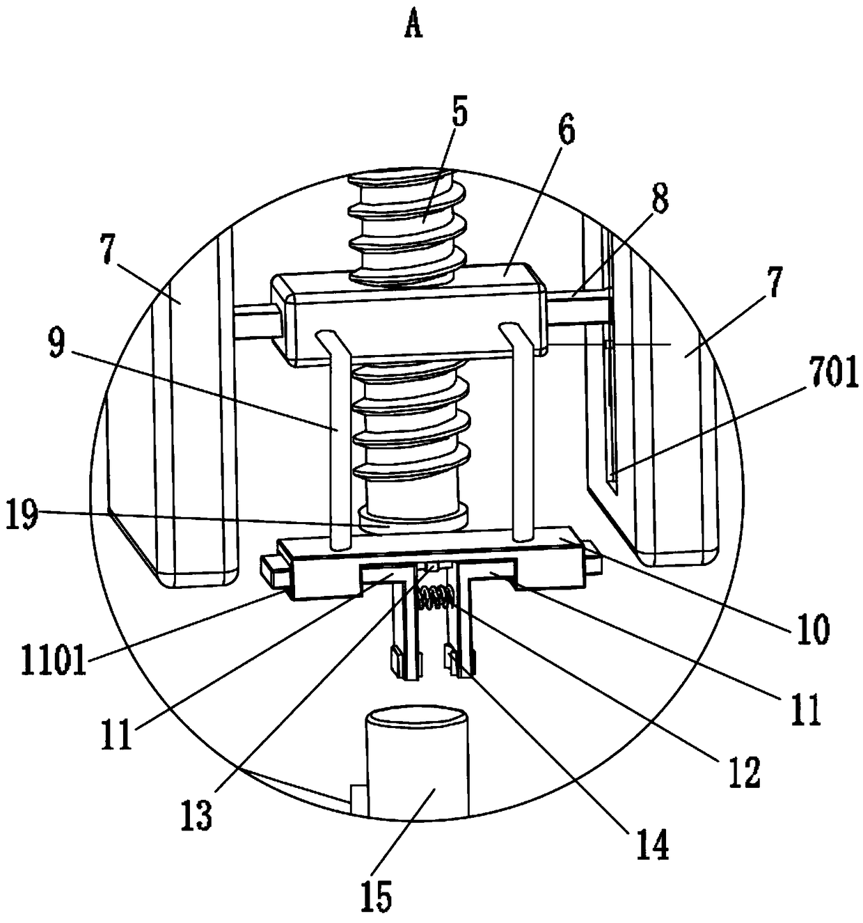 Puncturing device for gastrointestinal laparoscopic surgery