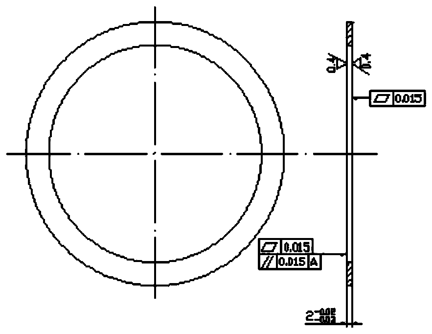 A processing method for a stop ring