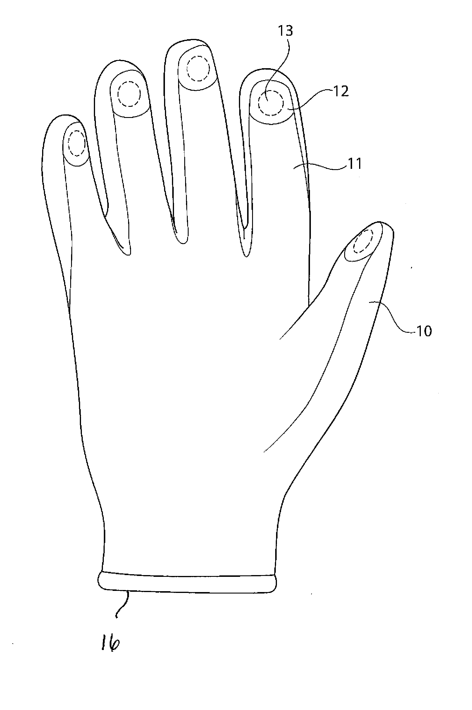 Acupressure glove