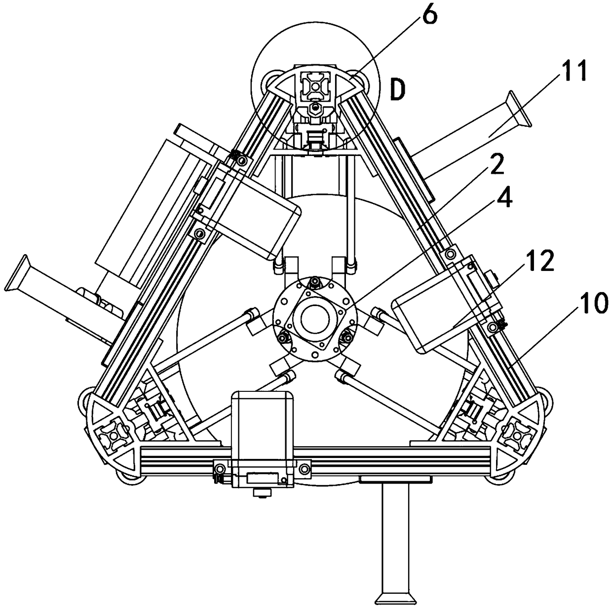 Mounting and mobilizing mechanism for machining of lithium battery frame inside new energy automobile