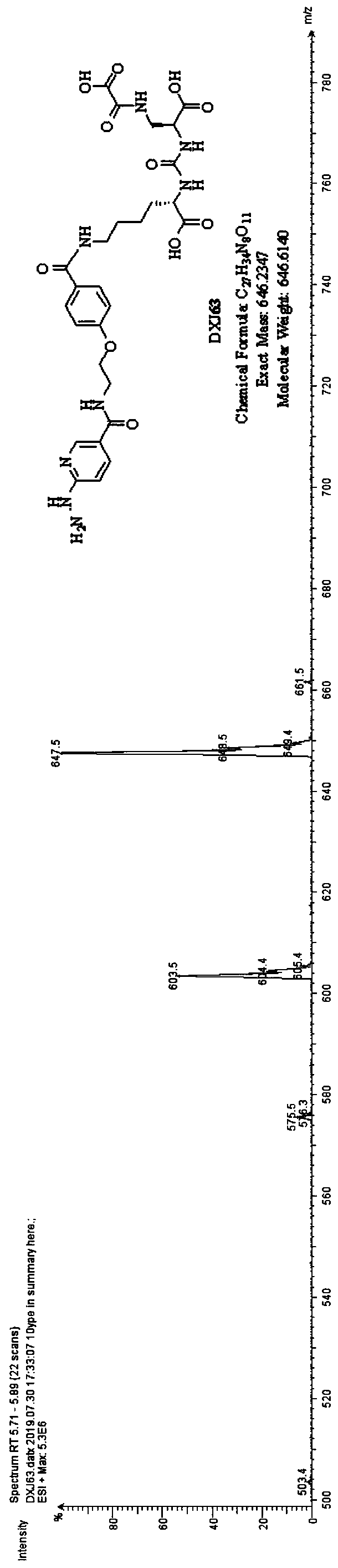 PSMA inhibitor, application thereof and PSMA-targeting nuclide imaging reagent