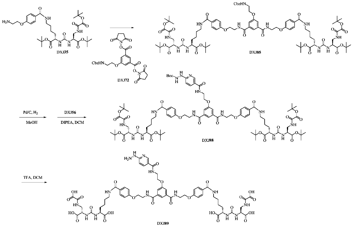 PSMA inhibitor, application thereof and PSMA-targeting nuclide imaging reagent