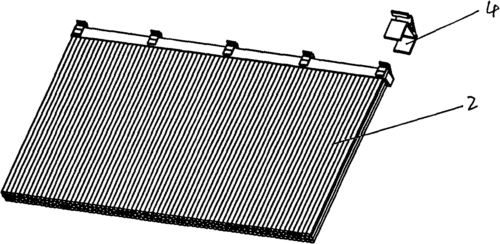 Plastics fibre housetop and manufacturing method therefor