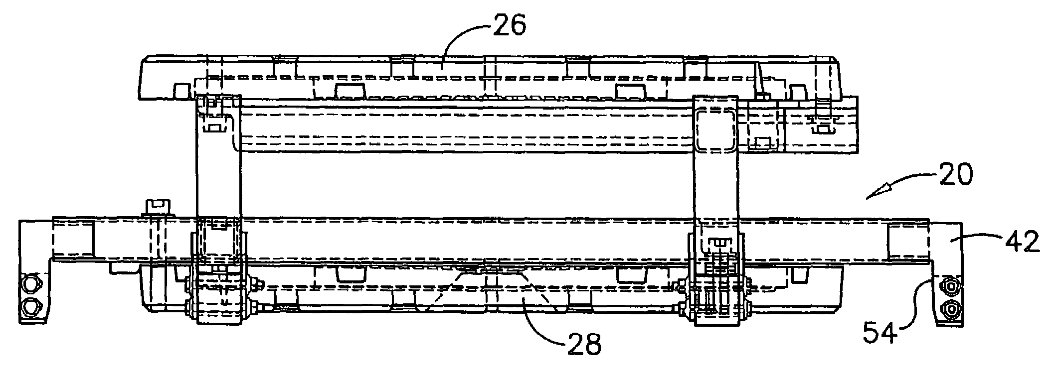 Mold fixture for extracting and inserting upper and lower molds